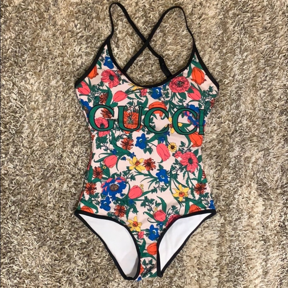 New 2020 Gucci Floral Bathing suit
